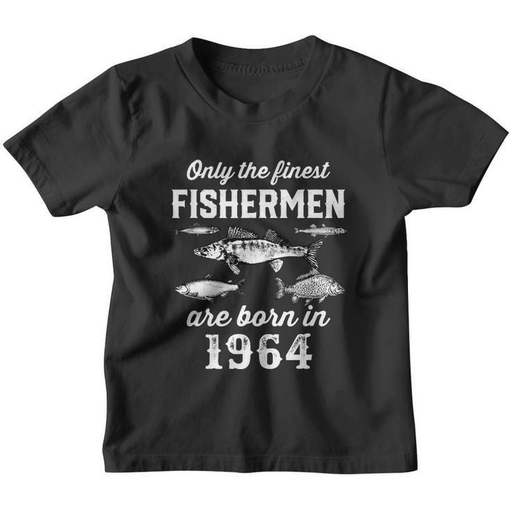 58 Years Old Fishing Fisherman 1964 Birthday Youth T-shirt