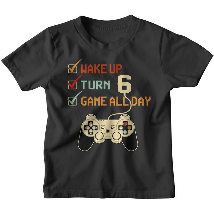 6 Year Old Gifts Level 6 Unlocked 6Th Birthday Boy Gaming  V2 Youth T-shirt