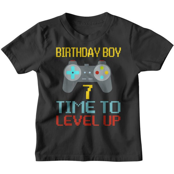 7Th Birthday Boy Shirt Video Game Gamer Boys Kids Gift Youth T-shirt
