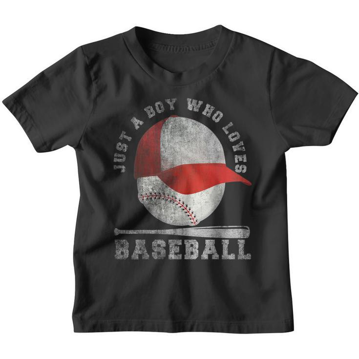 American Sport Fan Baseball Lover Boys Batter Baseball  Youth T-shirt