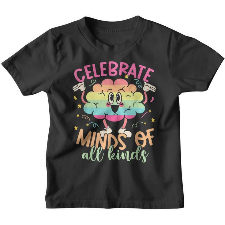 Autism Awareness Celebrate Minds Of All Kinds Kids Autism  Youth T-shirt