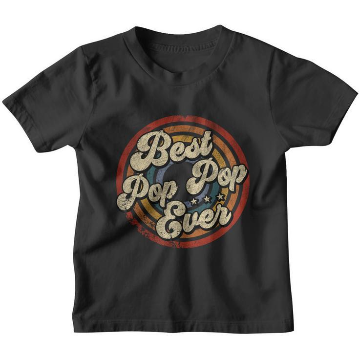 Best Pop Pop Ever Vintage Retro Style Youth T-shirt