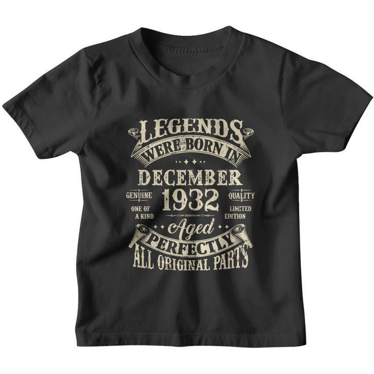 Birthday Gift 1932 Legend December 1932 Youth T-shirt