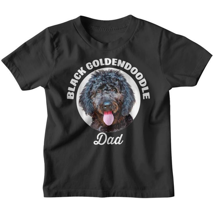 Black Goldendoodle Dog Dad Youth T-shirt