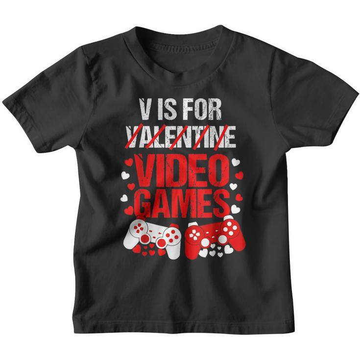 Boys Valentines Day Gaming  Kids Valentines Day Toddler  Youth T-shirt