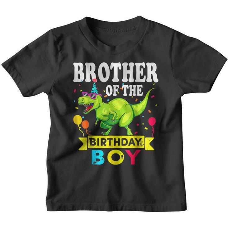 Brother Of The Birthday Boy T-Rex Rawr Dinosaur Birthday Boy  Youth T-shirt
