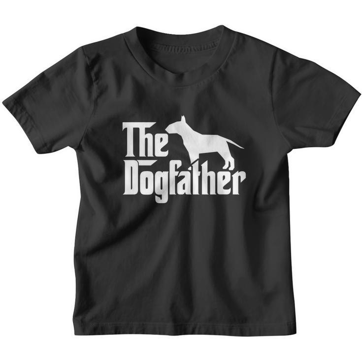 Bull Terrier The Dogfather Bull Terrier Dad Papa Father V2 Youth T-shirt