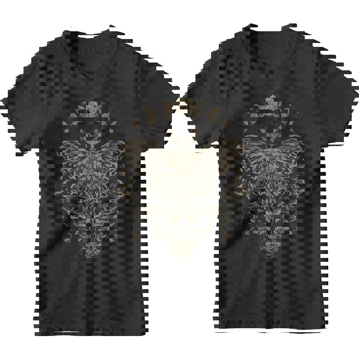 Butterfly Grunge Fairycore Aesthetic Luna Moth Mushrooms Youth T