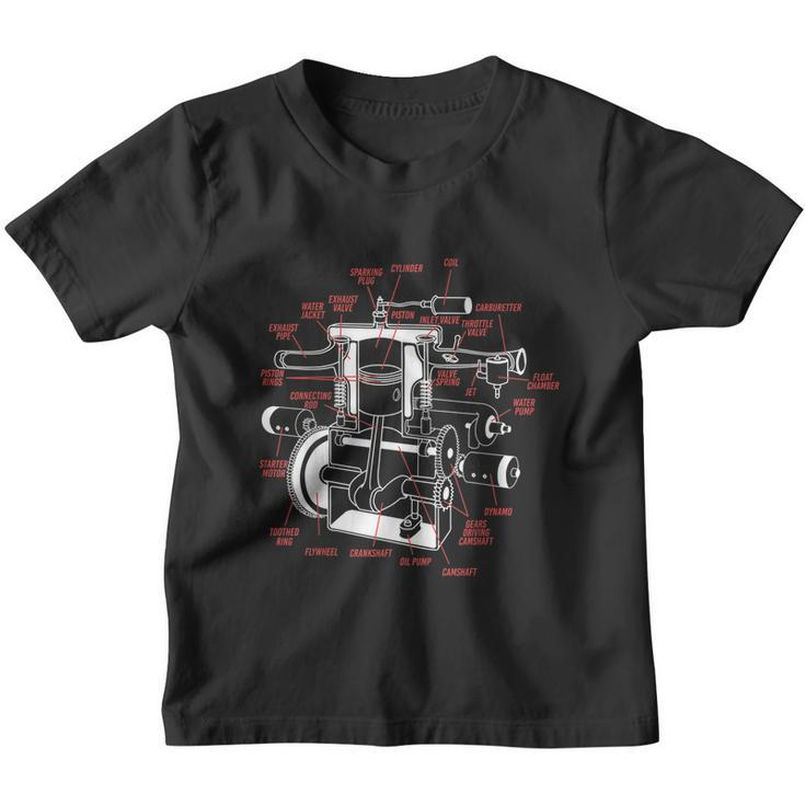 Car Engine Mechanic Youth T-shirt