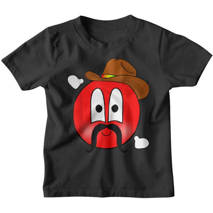Colour Happy Red Face Hands Cowboy Day Boy Kids Adults 2023  Youth T-shirt