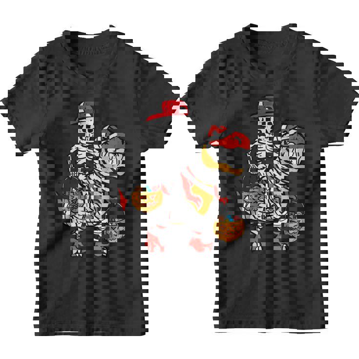 Cool Skeleton Cap Dino Mummy Toddler Boy Halloween Boys Kids Youth T-shirt