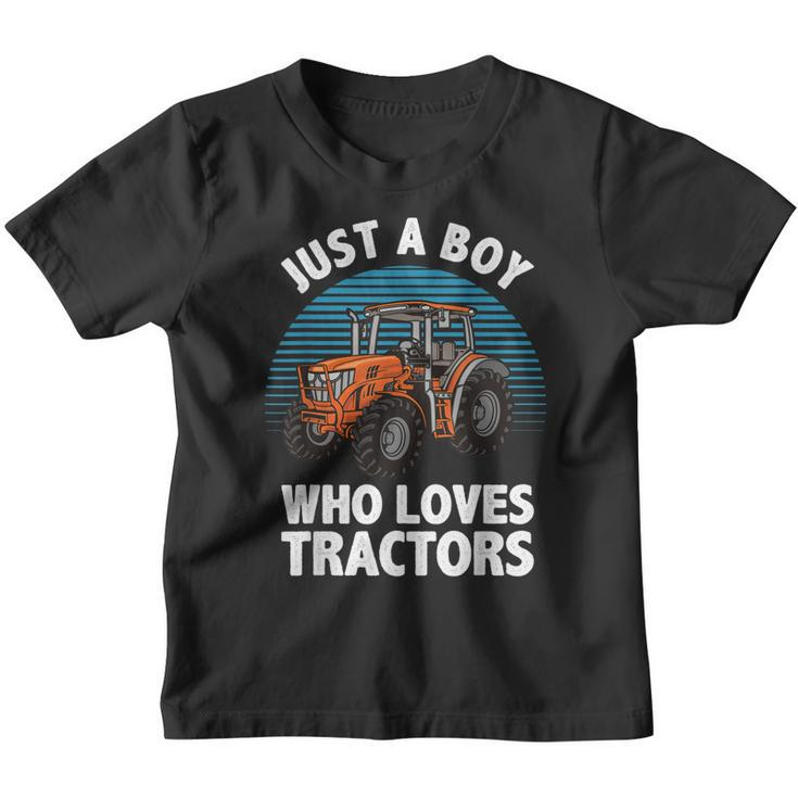 Cool Tractor For Boys Kids Toddler Farmtruck Farmer Driver  Youth T-shirt