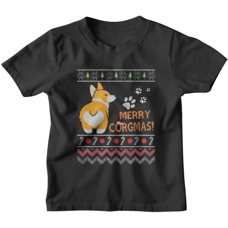 Corgi Ugly Christmas Cool Gift Funny Dog Gift For Christmas Youth T-shirt