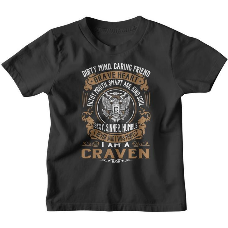 Craven Last Name Surname Tshirt Youth T-shirt