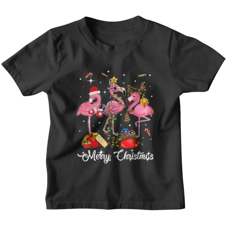 Cute Flamingo Merry Christmas Gift Youth T-shirt