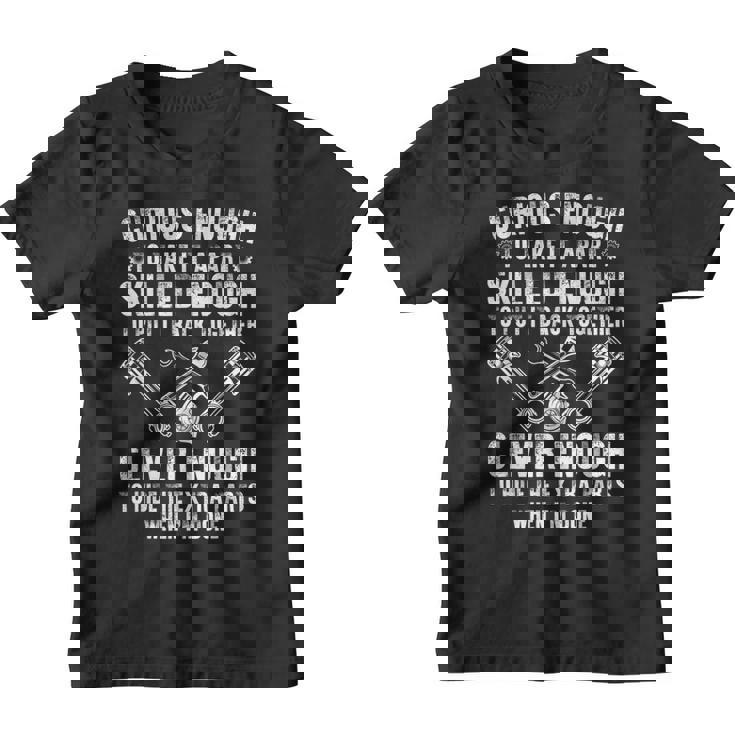 Cute Mechanic For Men Boys Motorcycle Auto Mechanic Garage Youth T-shirt
