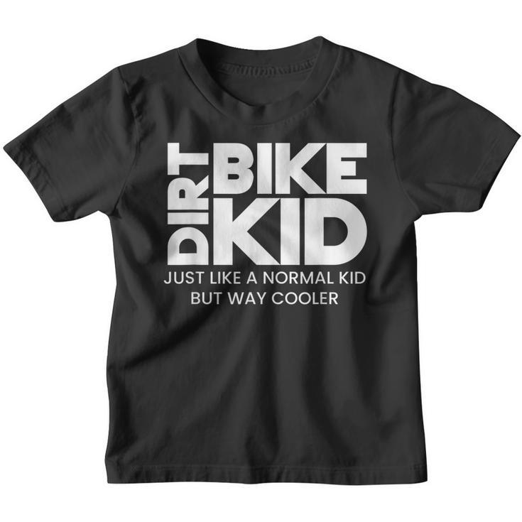 Dirt Bike Kid Riding Mx Motocross Biking Biker  Youth T-shirt