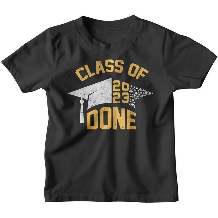 Done Class Of 2023 Graduation Grad Seniors 2023  Youth T-shirt