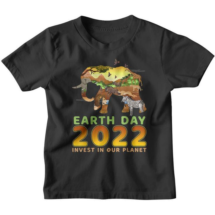 Earth Day 52Nd Anniversary 2022 Elephant Environmental Youth T-shirt