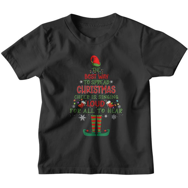 Elf Christmas Shirt The Best Way To Spread Christmas Cheer Tshirt V2 Youth T-shirt