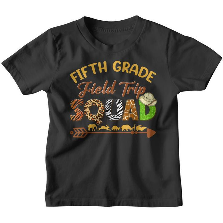 Fifth Grade Students School Zoo Field Trip Squad Matching  Youth T-shirt