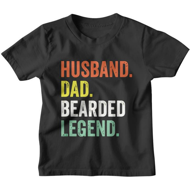 Funny Bearded Husband Dad Beard Legend Vintage V2 Youth T-shirt