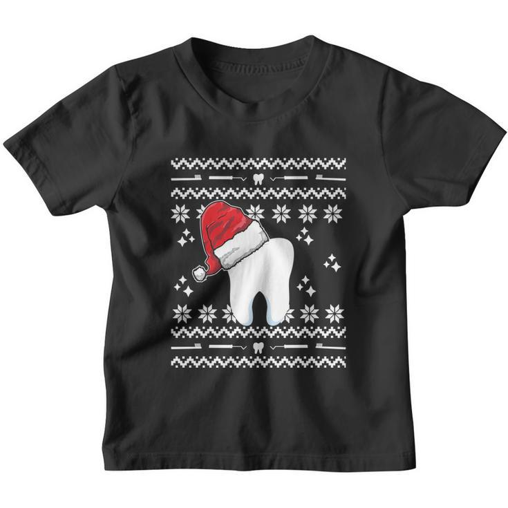 Funny Dentist Xmas Tooth Dental Assistant Ugly Christmas Gift Youth T-shirt