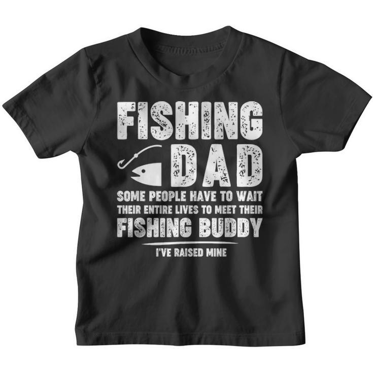 Funny Fishing Dad  Father Kid Matching Fathers Day Gift Youth T-shirt