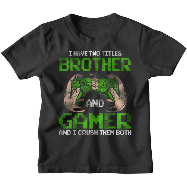 Funny Gamer Vintage Video Games Gift For Boys Brother Son  Youth T-shirt