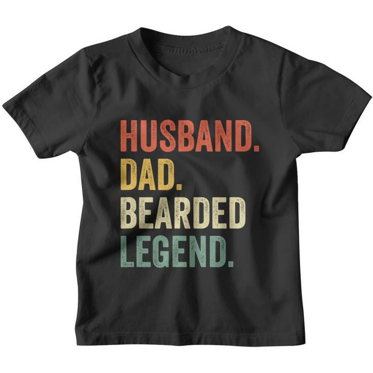 Funny Gift For Mens Funny Bearded Husband Dad Beard Legend Vintage Gift Youth T-shirt