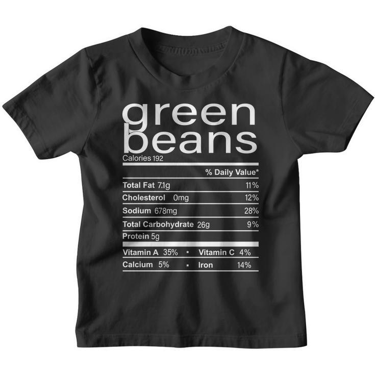 Funny Green Bean Nutrition Youth T-shirt