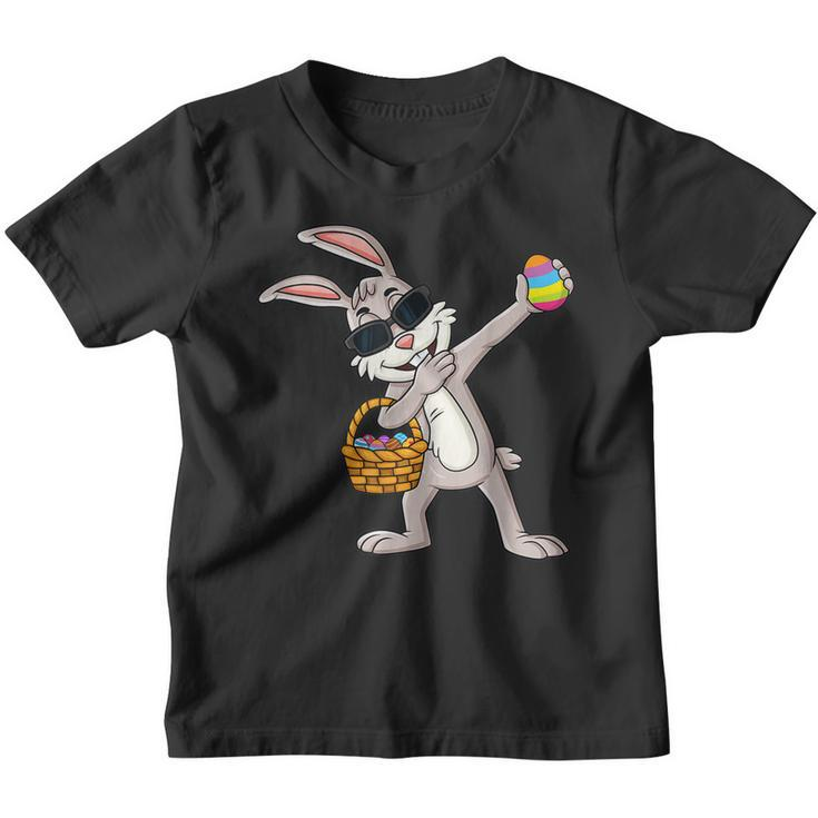 Funny Rabbit Happy Easter Day Eggs Bunny Boys Girls Kids  Youth T-shirt