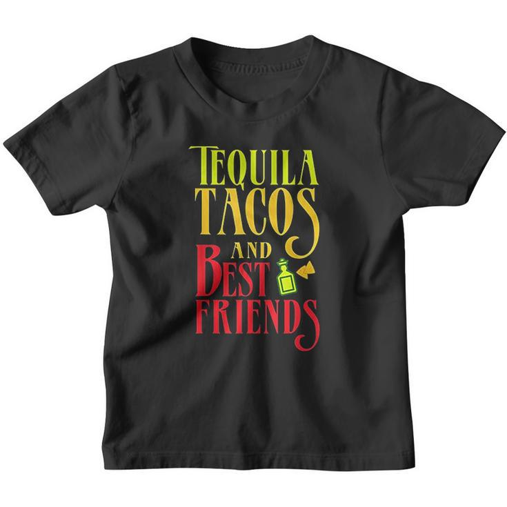 Funny Taco Gift Retro Taco Tequila Tacos And Best Friend Youth T-shirt