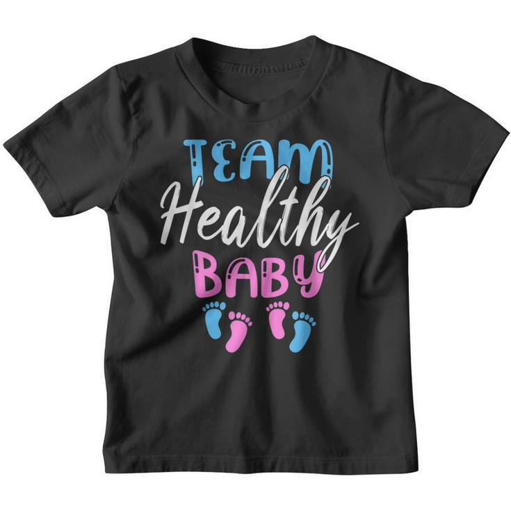 Funny Team Boy Girl Healthy Baby Shower Gender Reveal Party Unisex T-Shirt