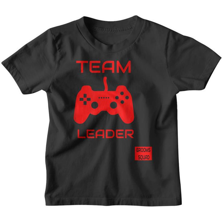 Funny Team Leader Grooms Squad Bachelor | Retro Gamer | Youth T-shirt