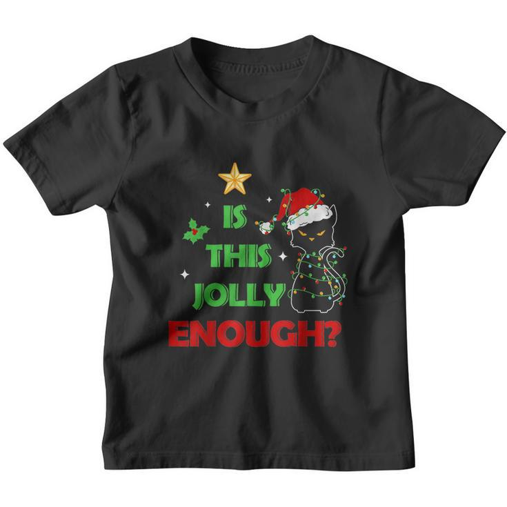 Funny Xmas Gift For Cat Lover Is This Jolly Enough Youth T-shirt