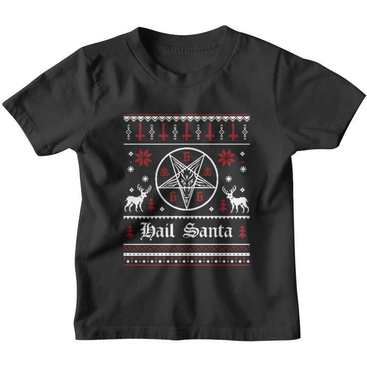 Hail Santa Ugly Christmas Sweater Gift Youth T-shirt
