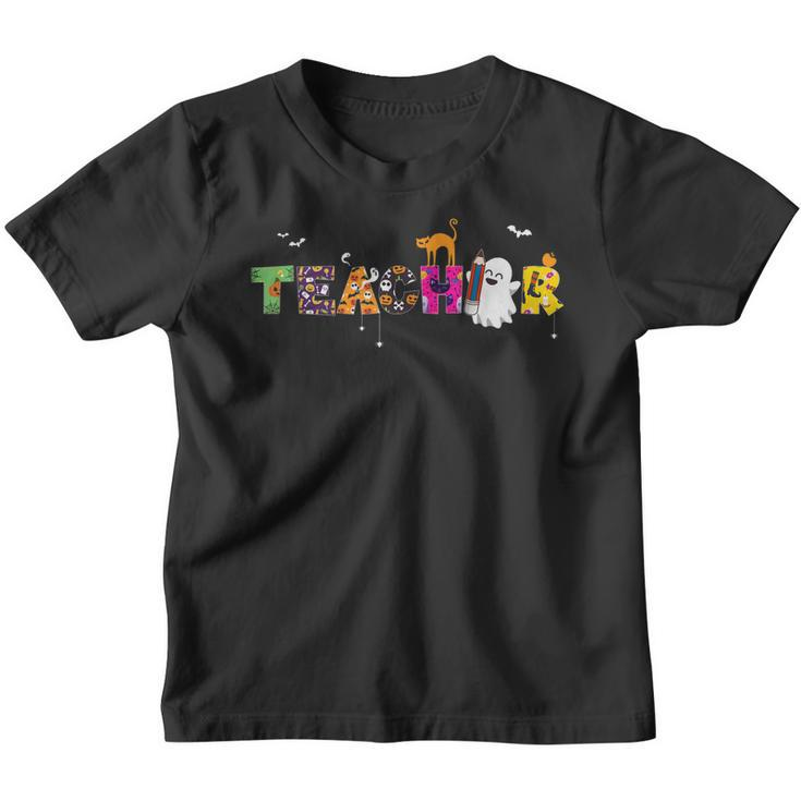 Halloween Teacher For Women Halloween Teaching  V2 Youth T-shirt