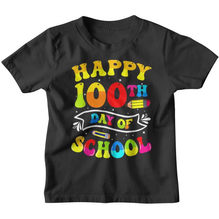 Happy 100Th Day Of School Teacher Student Kids 100 Days V2 Youth T ...