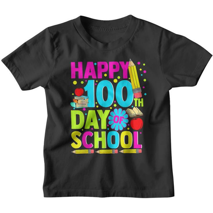Happy 100Th Day Of School Teachers Kids 100 Days  Youth T-shirt