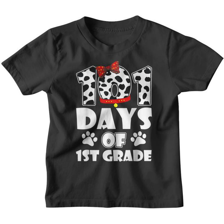 Happy 101 Days School 1St Grade Dog 100 Days Smarter Student  Youth T-shirt