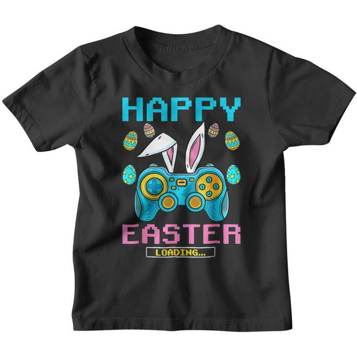 Happy Easter Day Gamer Video Game Rabbit Bunny Gamer Eggs  Youth T-shirt