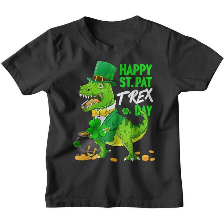 Happy St Pat T-Rex Saint Patricks Day Dinosaur Boys Kids  Youth T-shirt