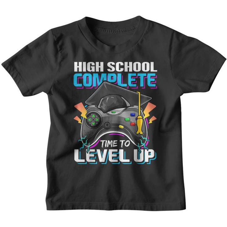 High School Level Complete Class Of 2023 Graduation Gift Boy  Youth T-shirt