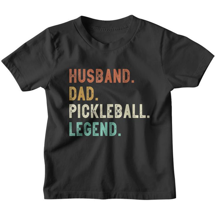 Husband Dad Pickleball Legend Funny Dad Pickleball Youth T-shirt