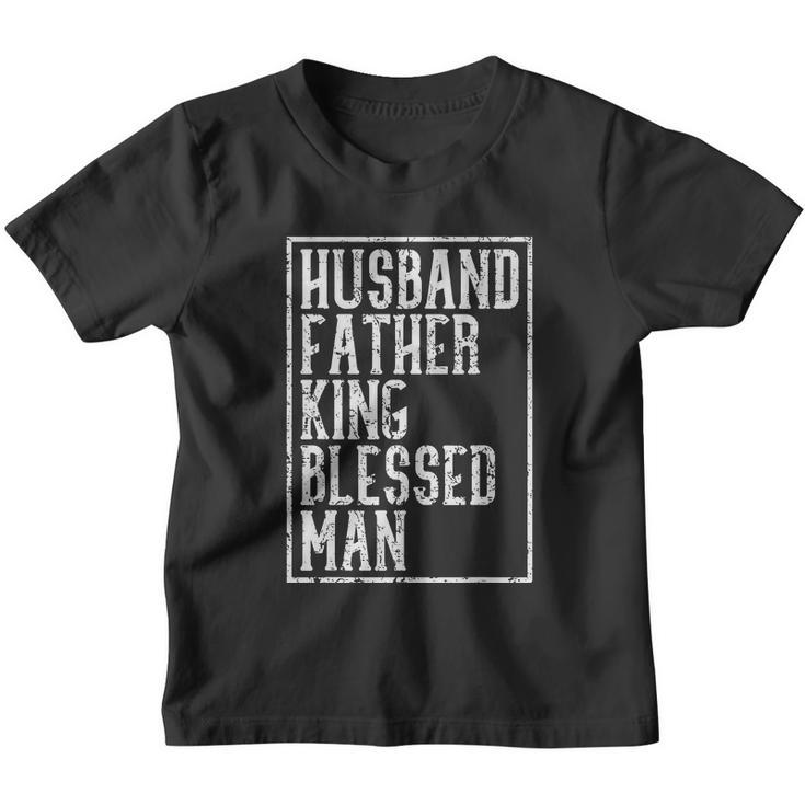 Husband Father King Blessed Man Black Pride Dad Gift V2 Youth T-shirt