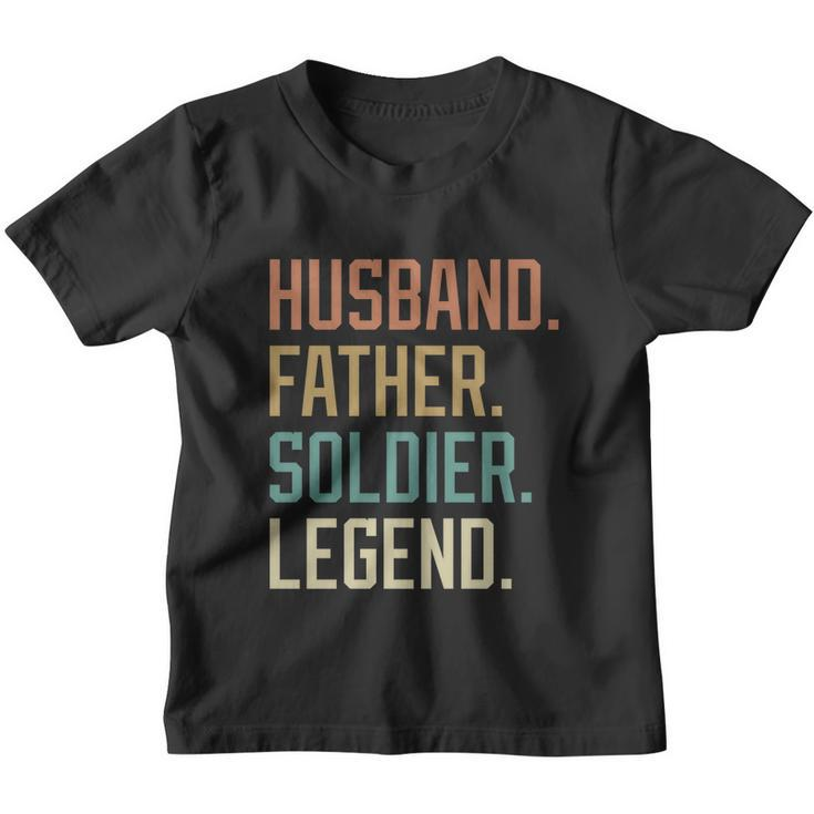 Husband Father Soldier Legend Fathers Day Birthday Great Gift Youth T-shirt