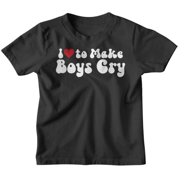 I Love To Make Boys Cry  Youth T-shirt