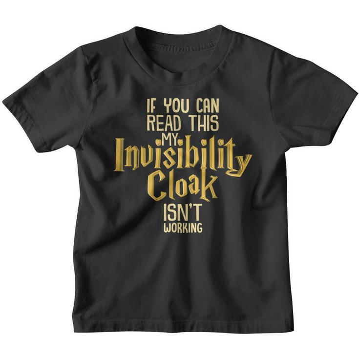 Invisibility Cloak  Geek Book Movie Lover  Kids Youth T-shirt