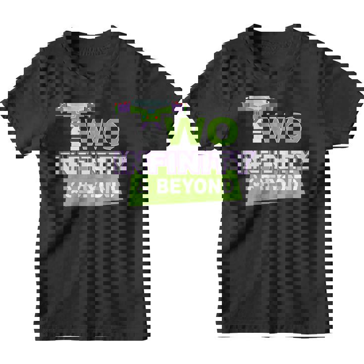 Kids 2nd Birthday Tee, Second Birthday, Two Infinity And Beyond T-Shirt Kids 2nd Birthday Tee, Second Birthday, Two Infinity And Beyond T-Shirt